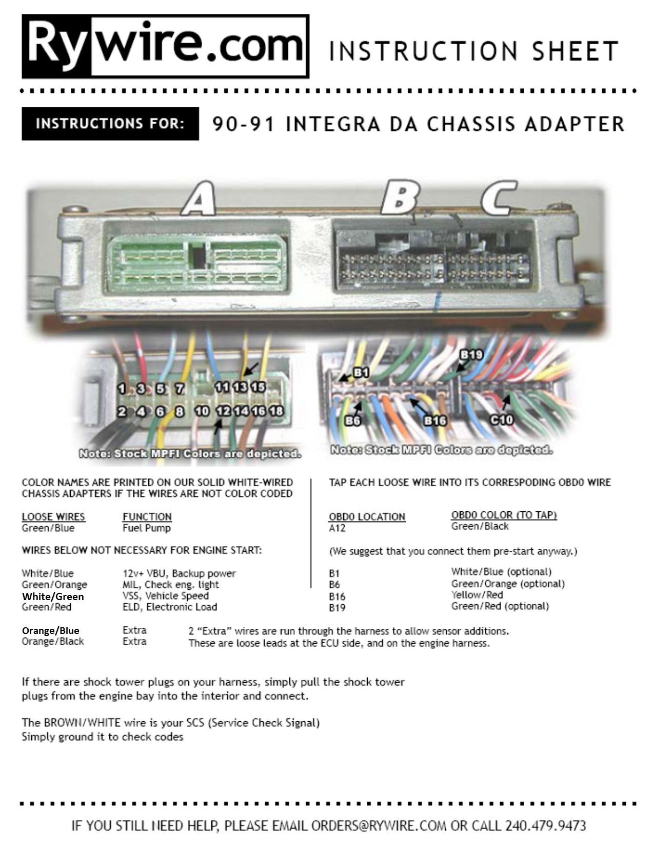 Rywire_Instructions_90-91-DA-Chassis-adapter